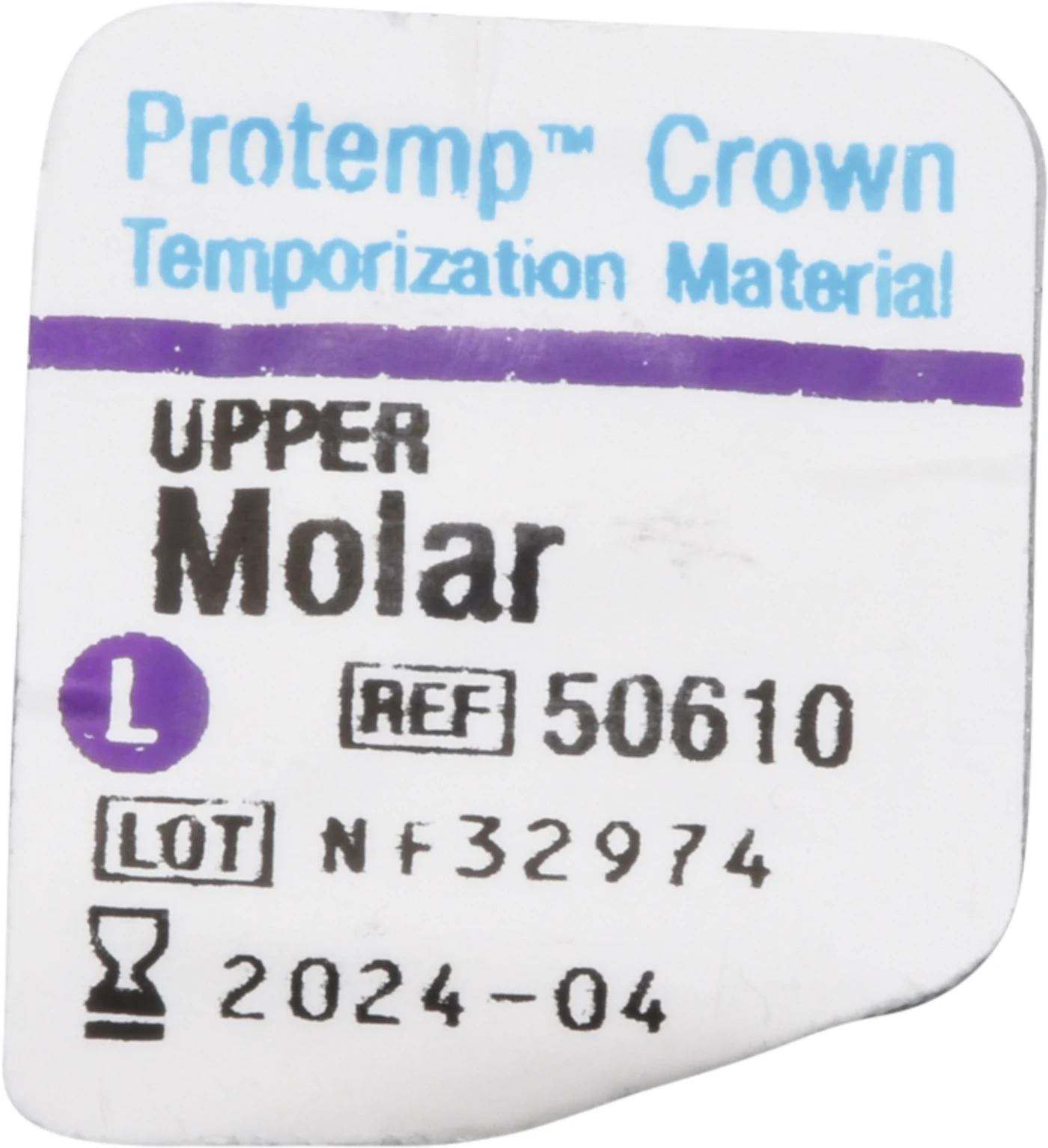 Protemp™ Crown Packung 5 Stück oberer Molar L, 1 Stückmesslehre