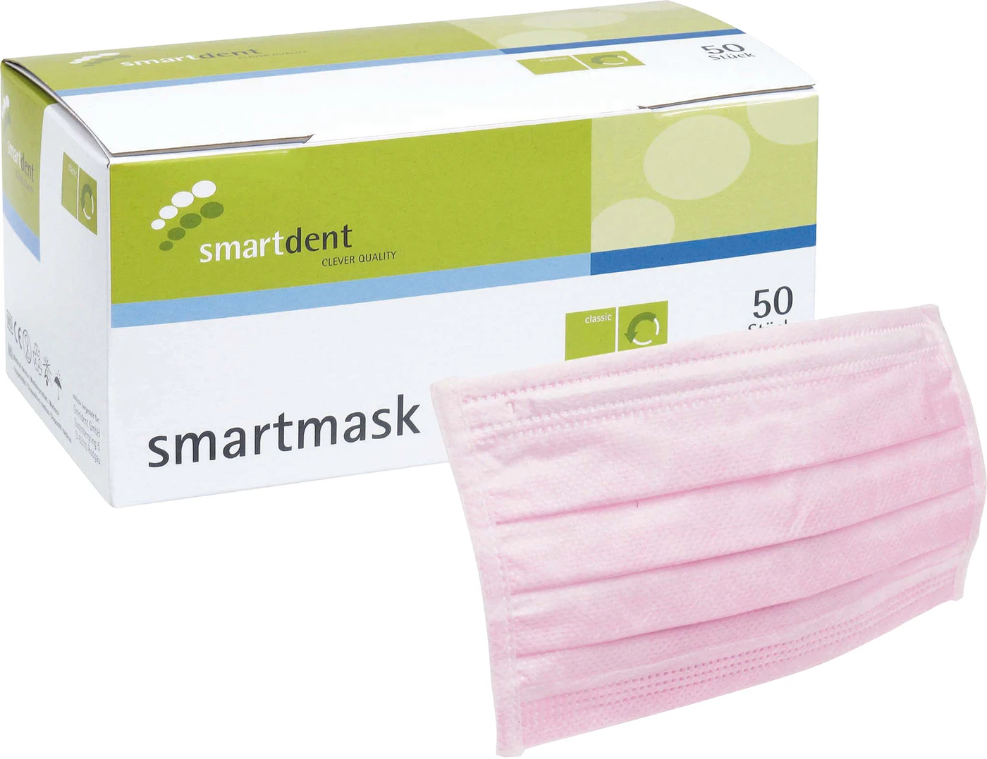 smartmask Mundschutz Packung 50 Stück pink