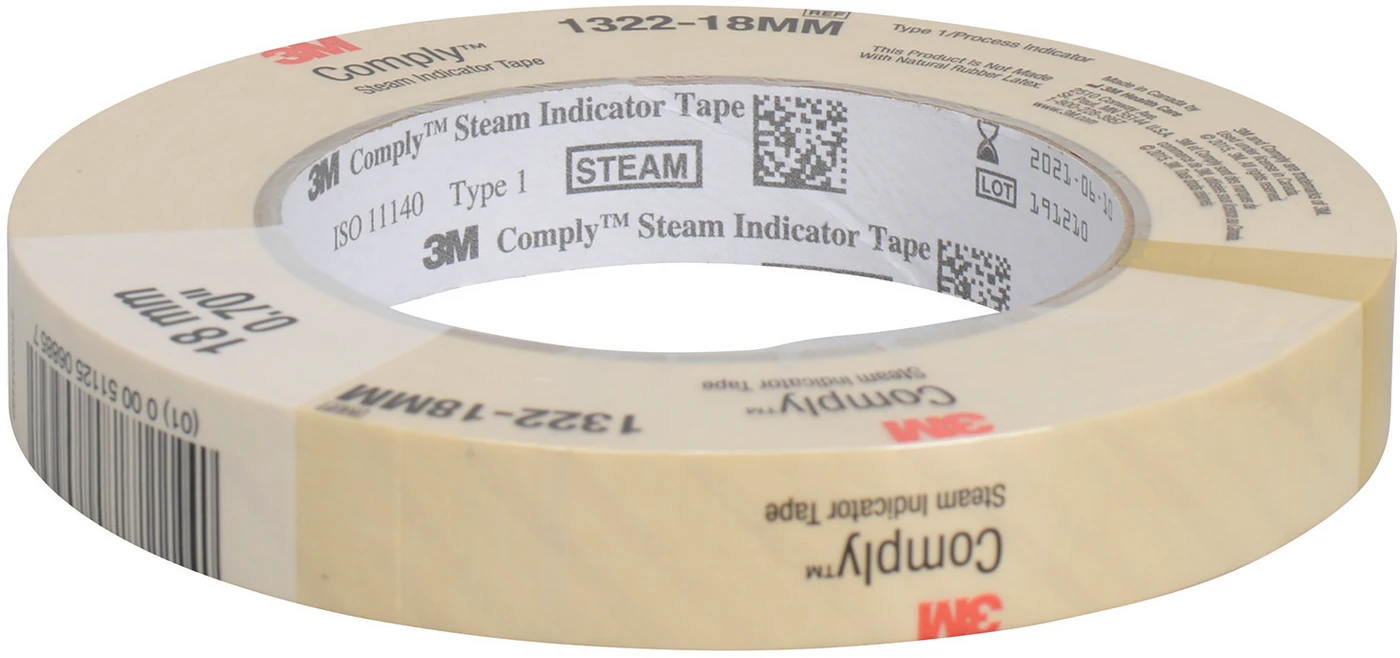 Comply™ Dampf-Indikatorband Rolle 18 mm x 55 m