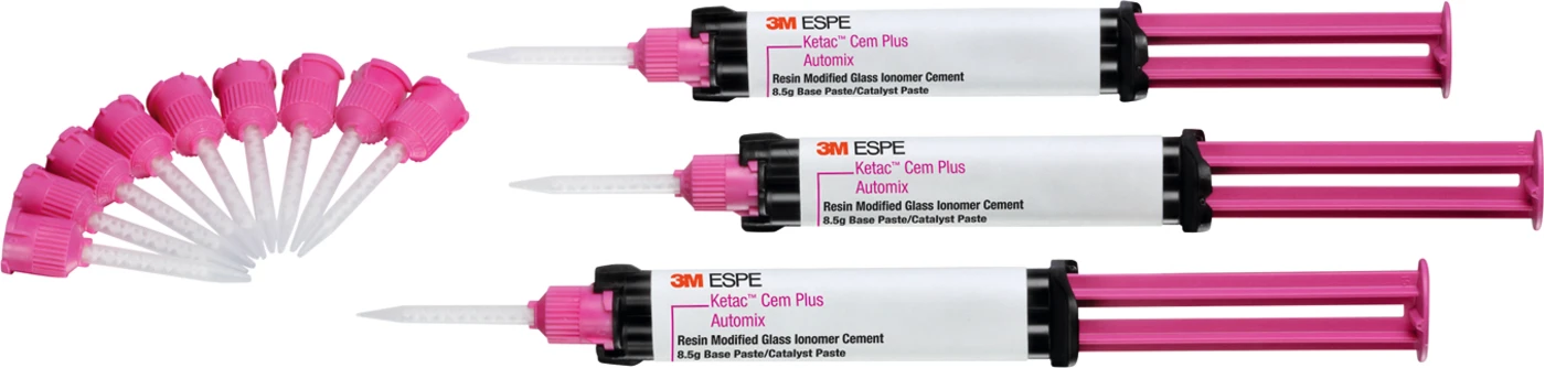 Ketac™ Cem Plus Value Pack 3 x 8,5 g Automix Spritze, 36 Mischkanülen