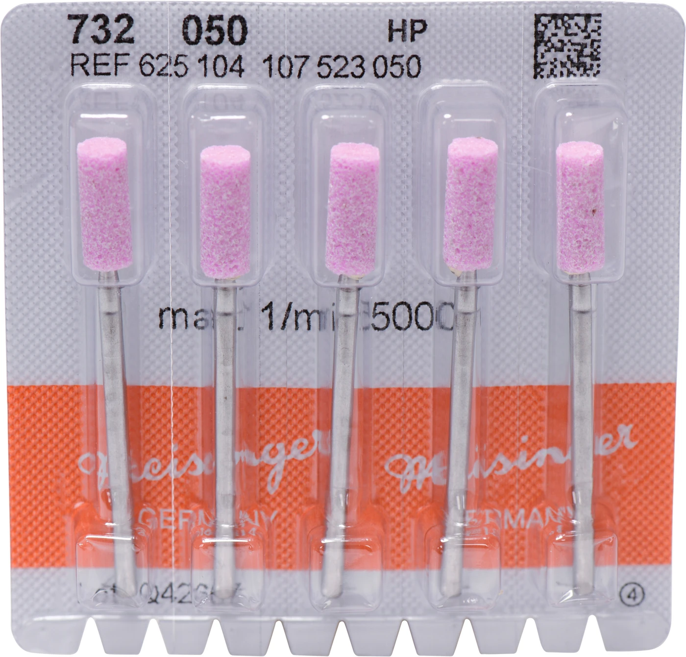 Keramische Schleifer 732 Packung 5 Stück rosa grob, HP, Figur 107, 12,5 mm, ISO 050