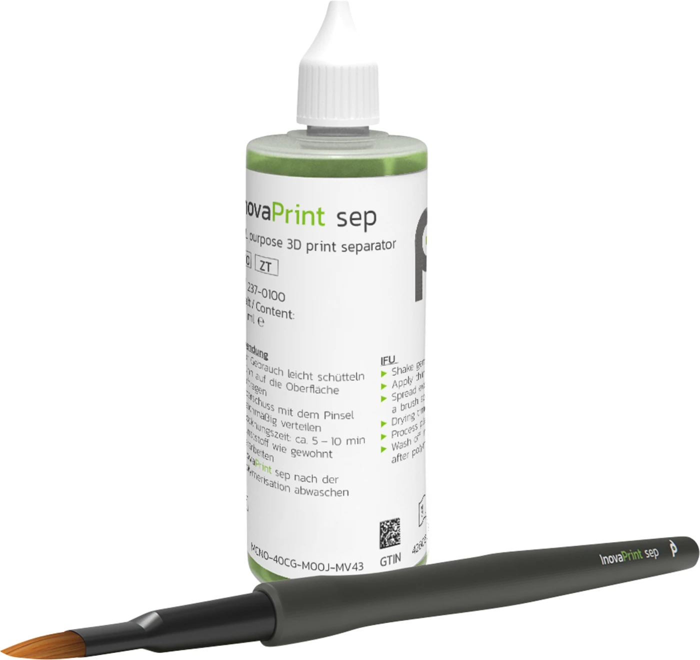 InovaPrint sep Packung 100 ml Flasche Isolierung, 1 Pinsel