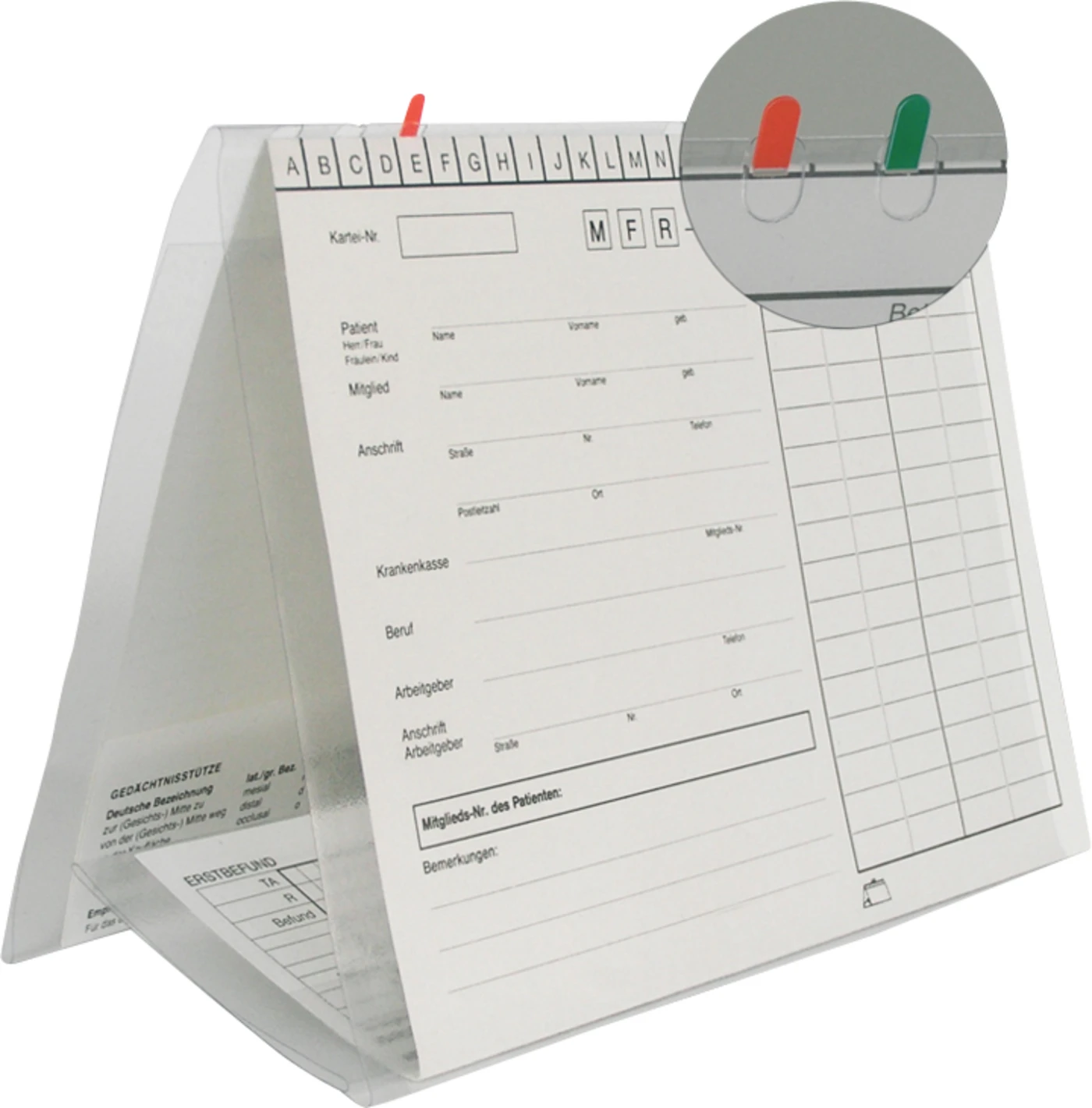 Hygiene-Schutzhülle für System Kartei Packung 100 Stück