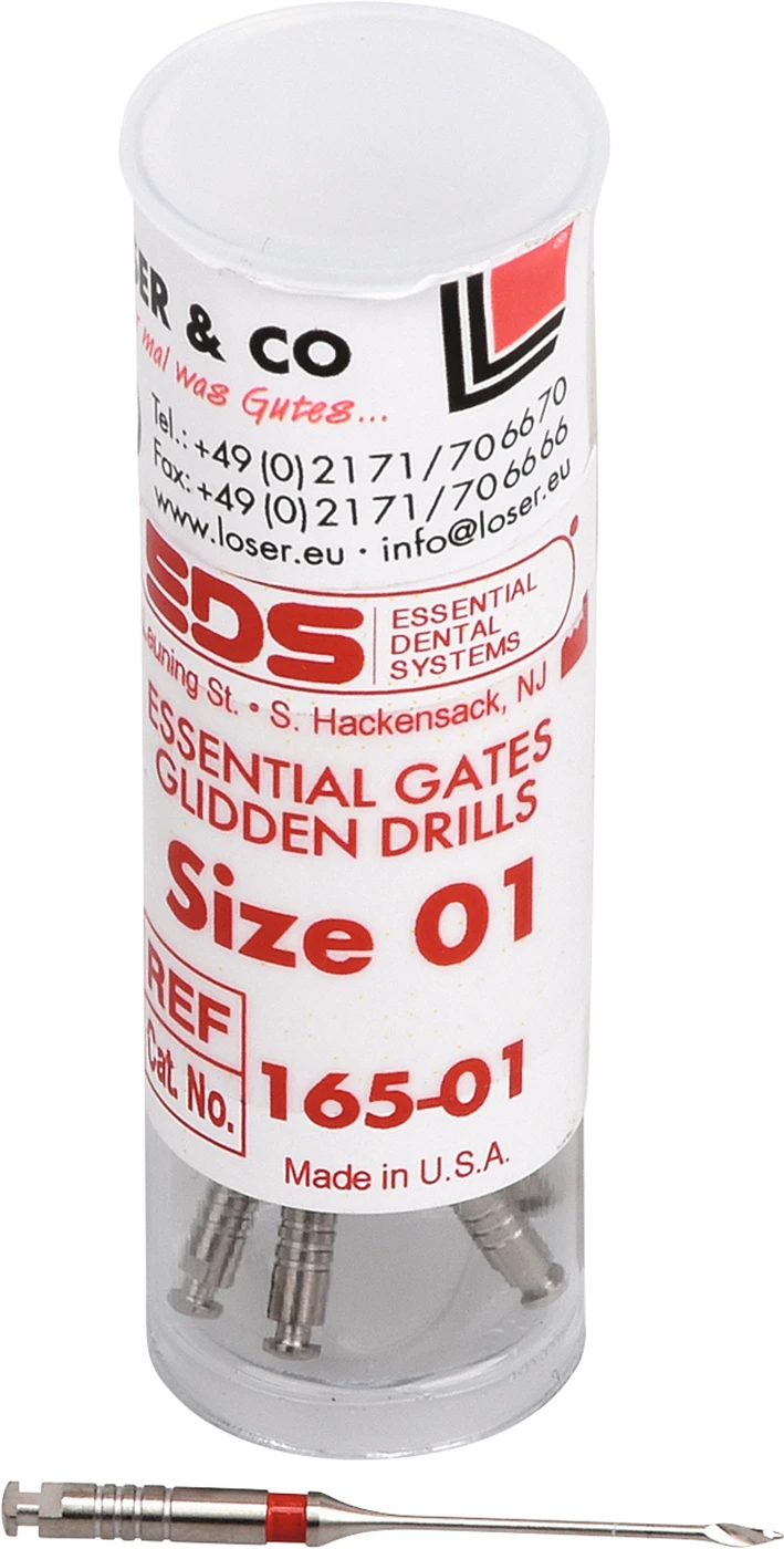 EDS Gates Glidden Bohrer Nachfüllpackung 5 Stück rot, Gr. 1