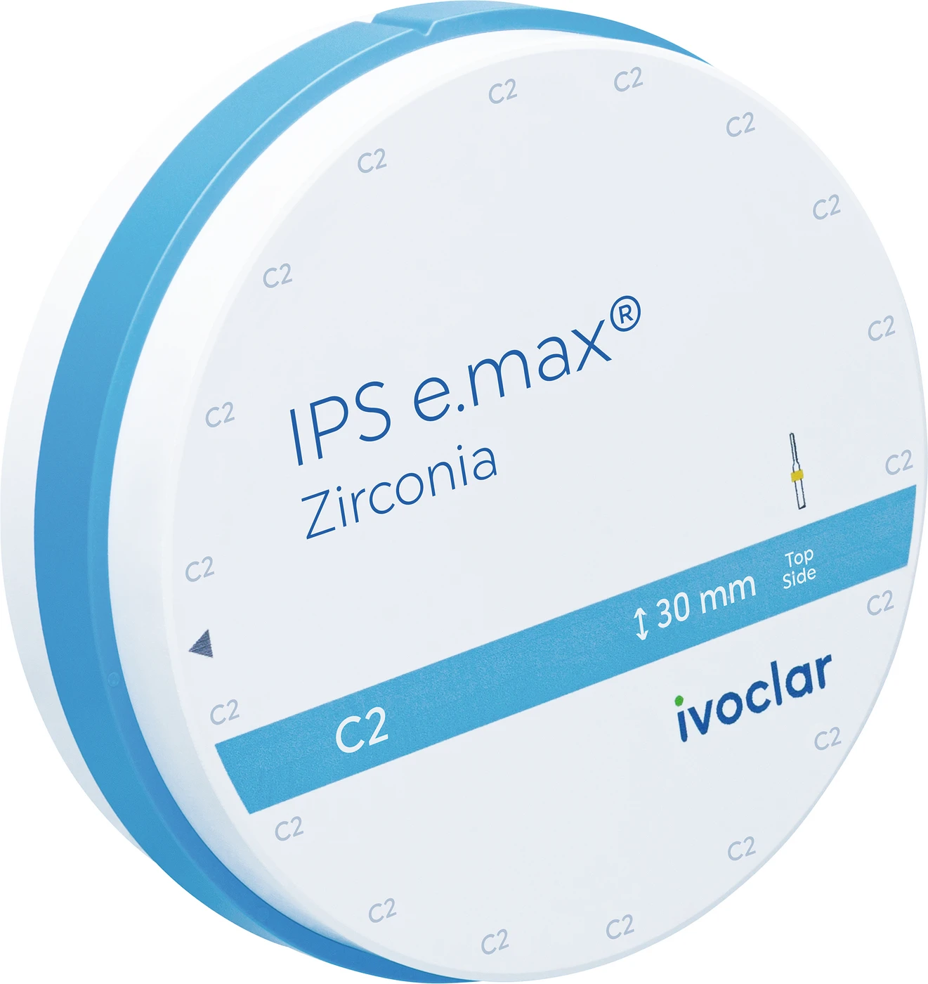 IPS e.max Zirconia Stück Ø 98,5 mm, H: 30 mm, C2