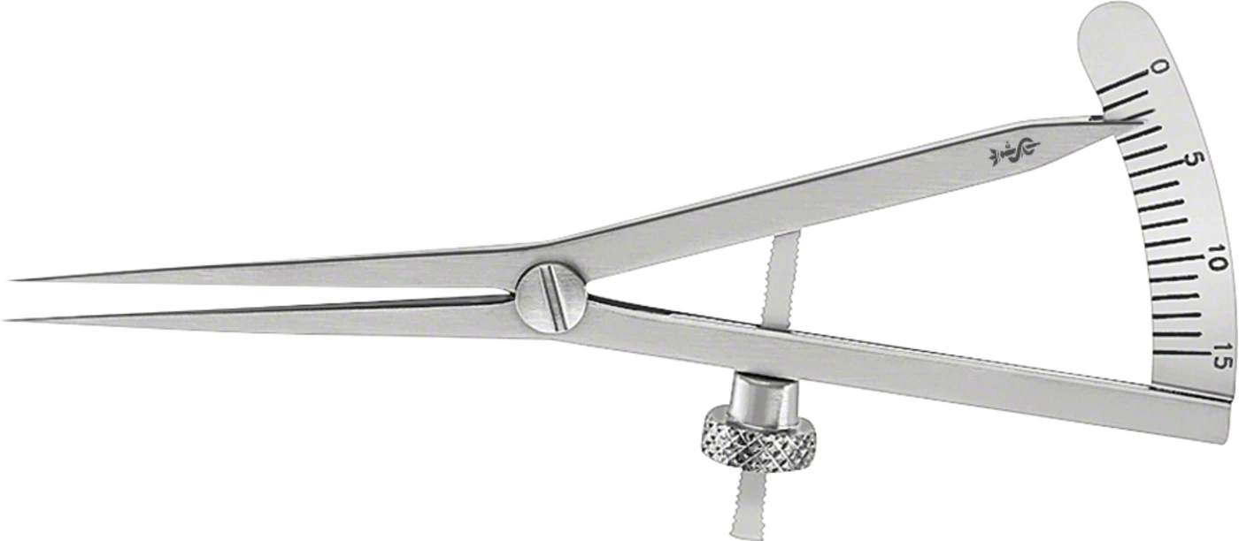 Hautmesszirkel nach Castroviejo Stück 75 mm