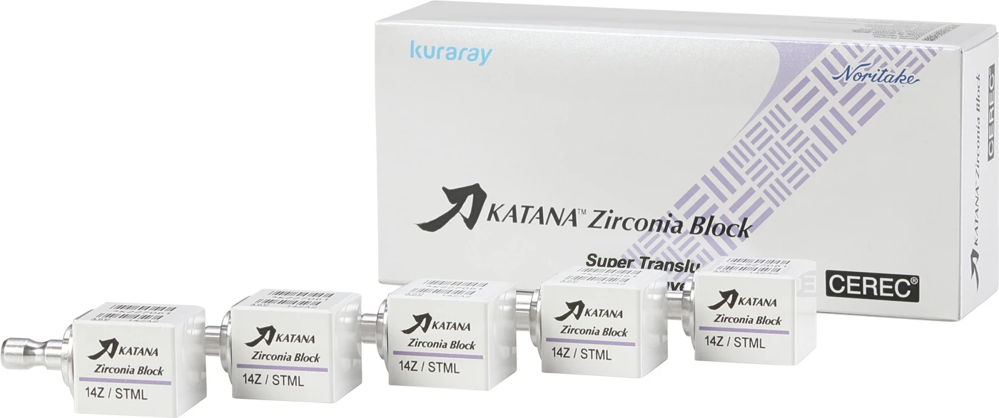 KATANA™ Zirconia Block Packung 2 Stück Größe 14Z, C3
