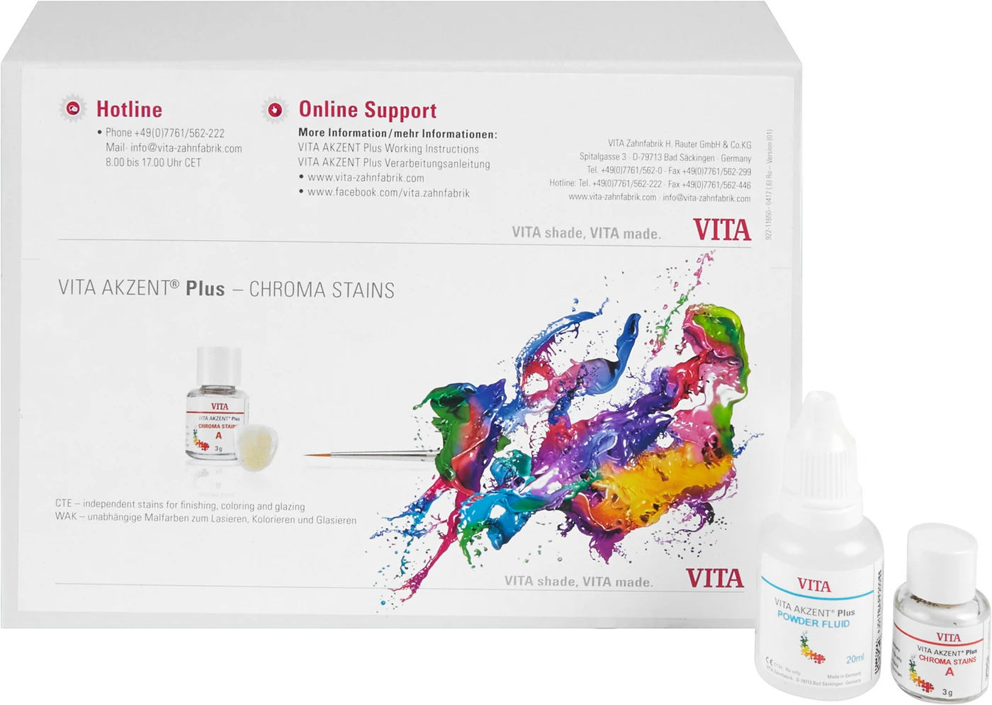 VITA AKZENT® Plus Kit classical Powder CHROMA STAINS VITA AKZENT® Plus Kit classical Powder CHROMA STAINS