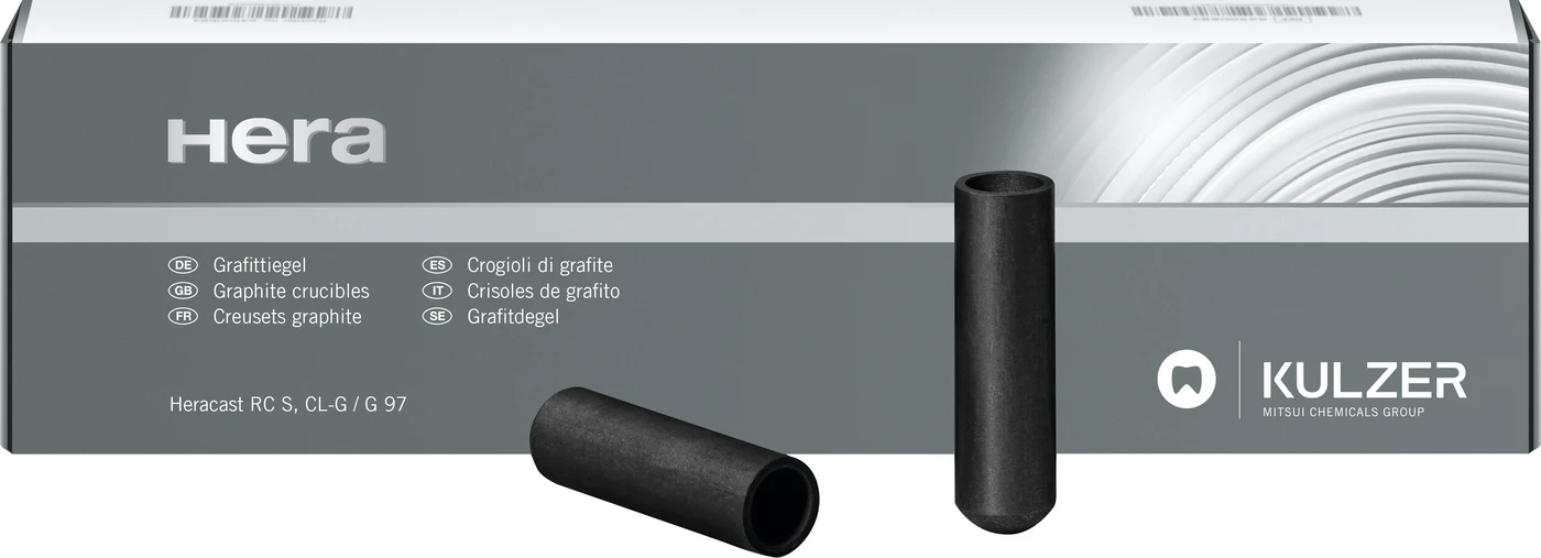 Grafit-Tiegel und Einsätze Packung 12 Grafit-Tiegel für CL-G, CL-G 97