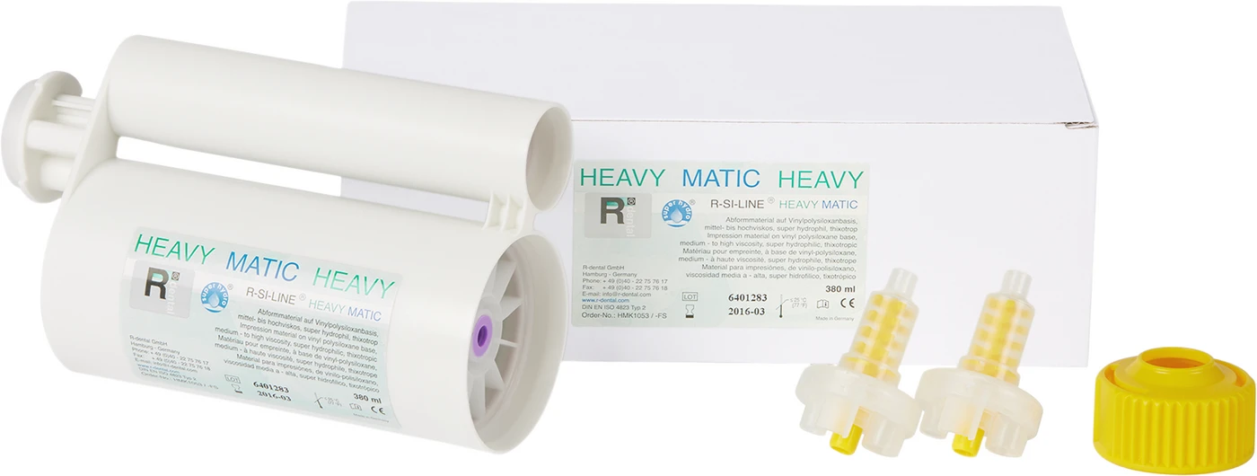 R-SI-LINE® HEAVY MATIC Packung 380 ml, 10 Mischkanülen MATIC