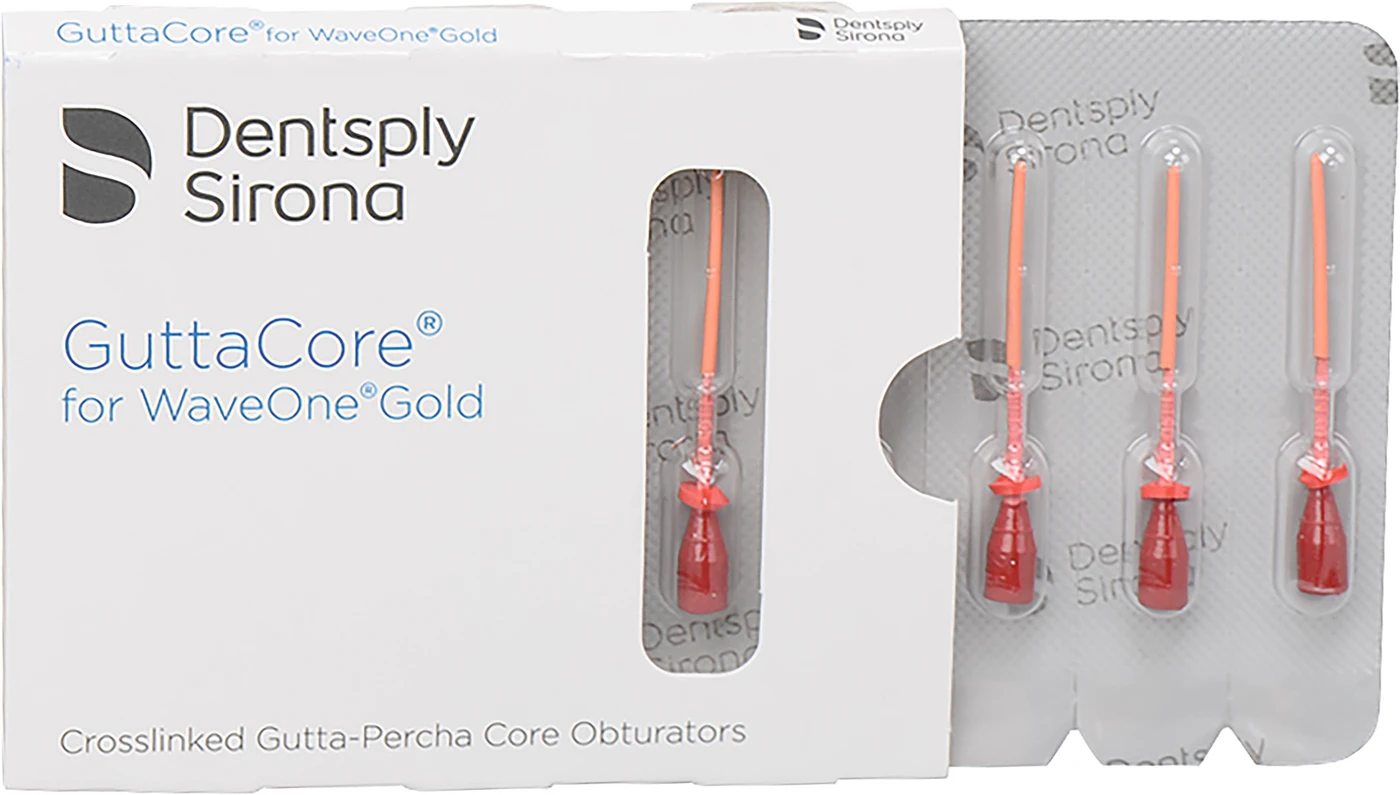 WaveOne® Gold GuttaCore® Blisterpackung 5 Obturatoren PRIMARY, 1 Verifier