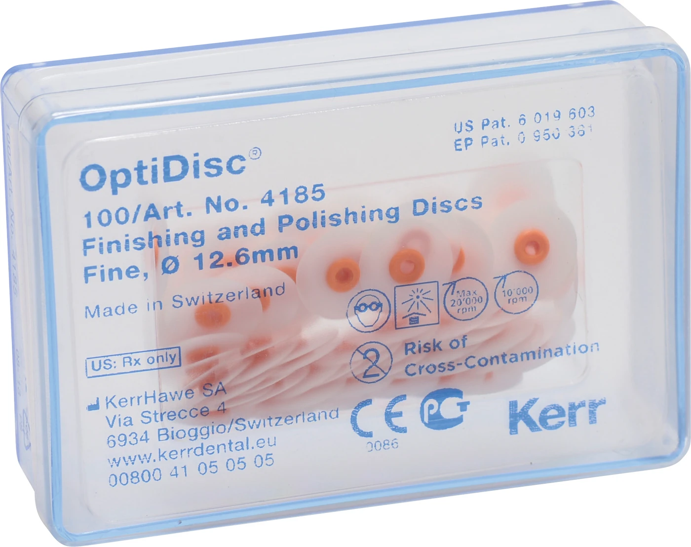 OptiDisc® Nachfüllpackung 100 Stück unmontiert, orange fein, Ø 12,6 mm