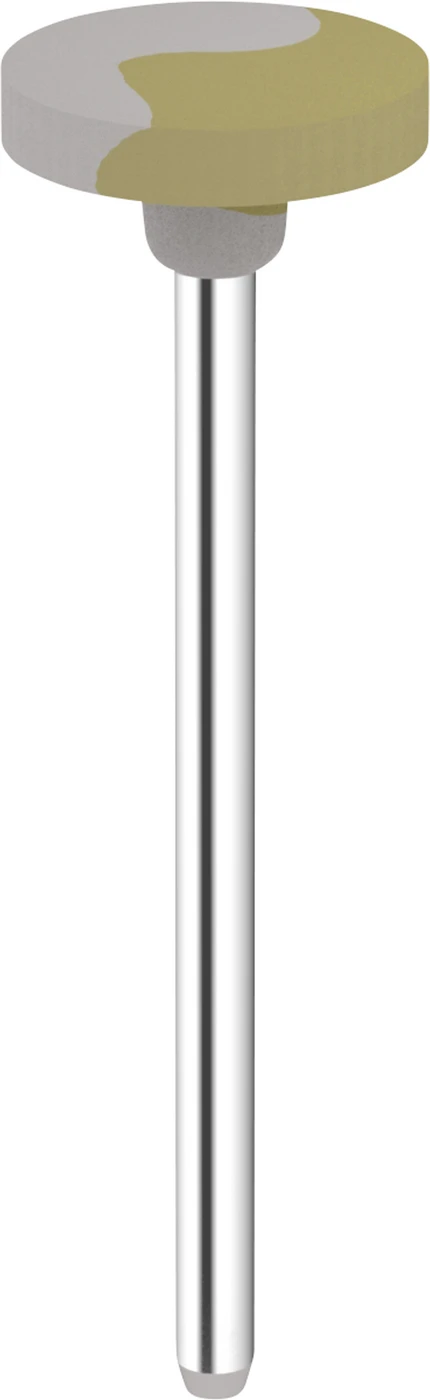Omnipol für Zirkon/Keramik Packung 3 Stück gelb/weiß fein, HP, Rad klein, Ø 12 x 2,4 mm