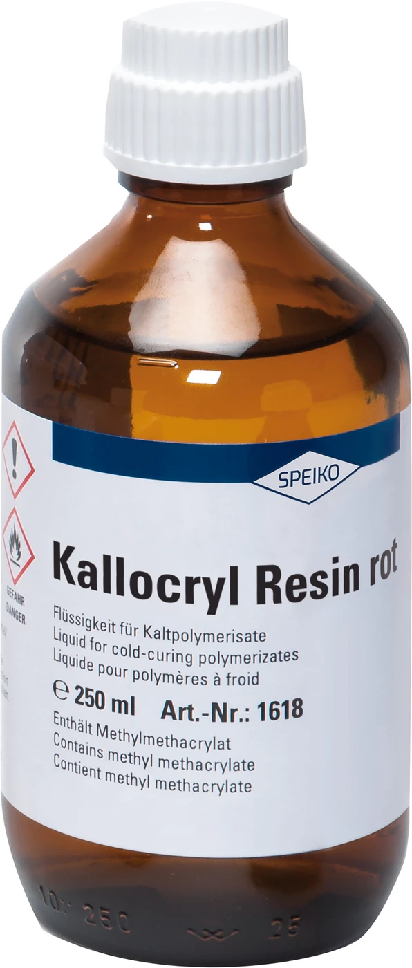Kallocryl® Resin rot Flasche 250 ml Flüssigkeit rot