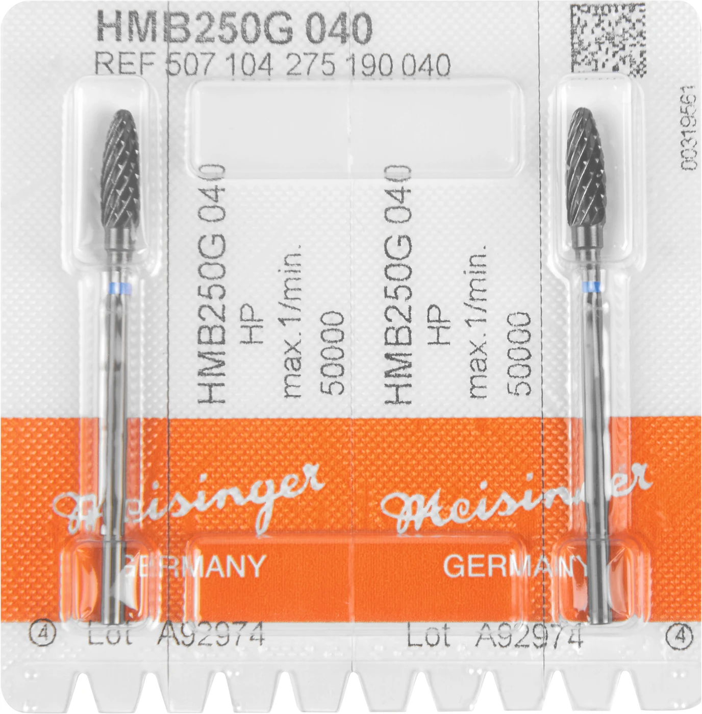 Black Cobra HM 250 Packung 2 Stück kreuzverzahnt, blau Standard, HP, Figur 275, 12 mm, ISO 040