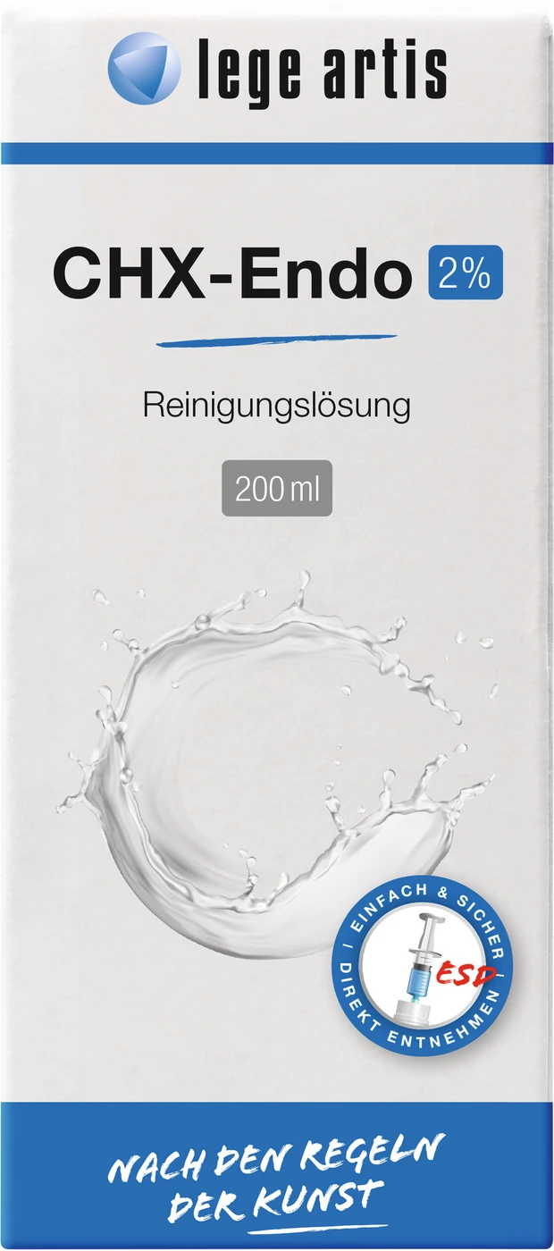 CHX-Endo 2% Flasche 200 ml Reinigungslösung mit ESD-Entnahmesystem