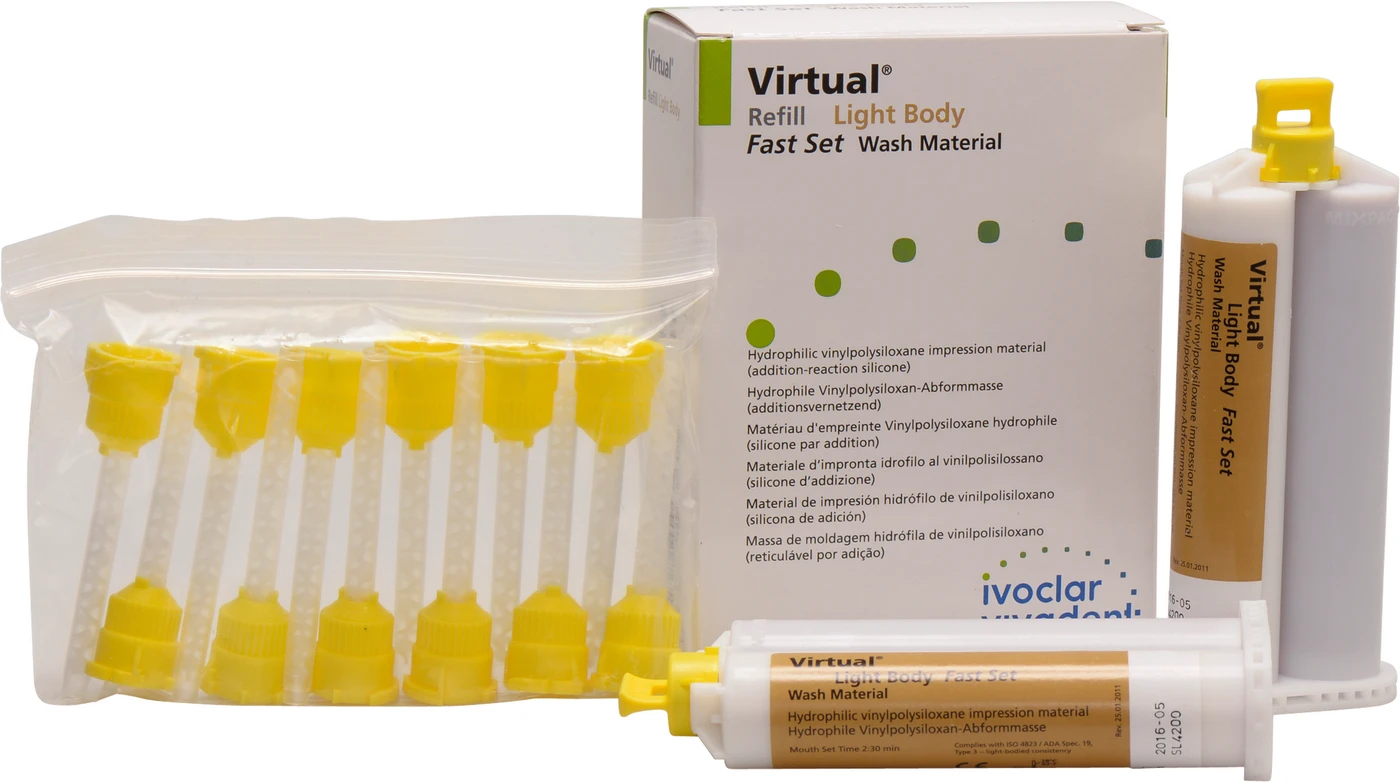 Virtual® Light Body Nachfüllpackung 2 x 50 ml Kartusche, 12 Mischkanülen, Fast