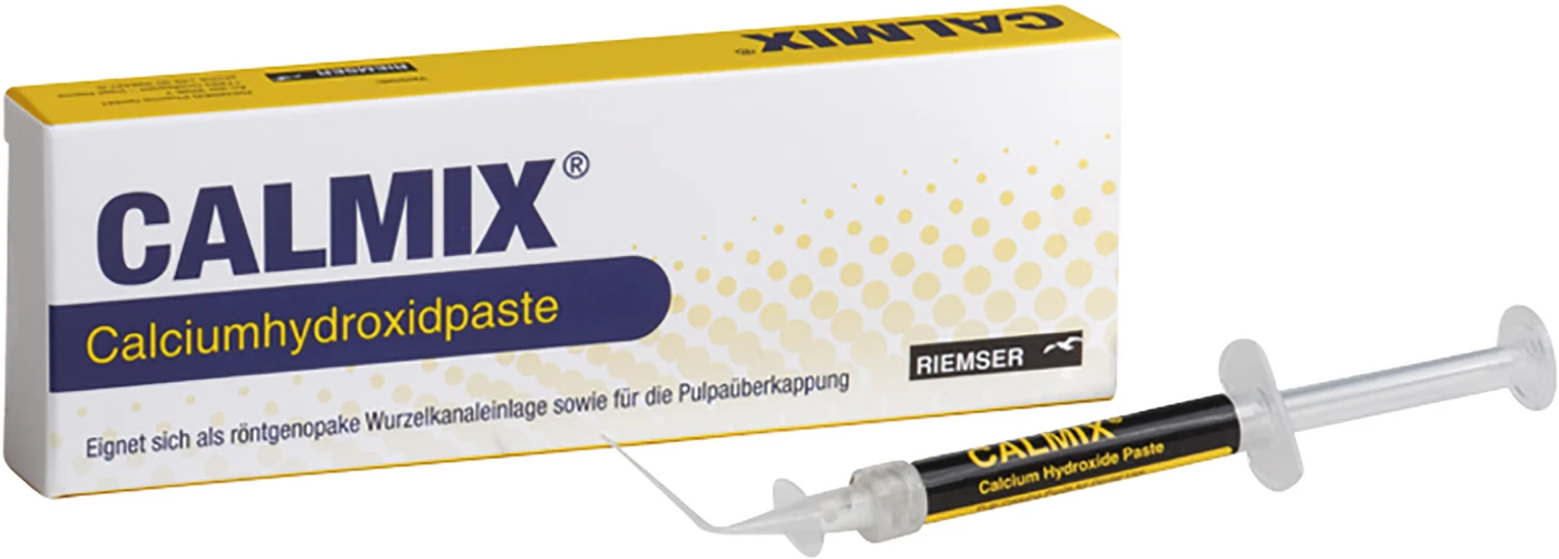 CALMIX® Calciumhydroxidpaste Packung 1,5 ml Applikationsspritze, 5 Kanülen