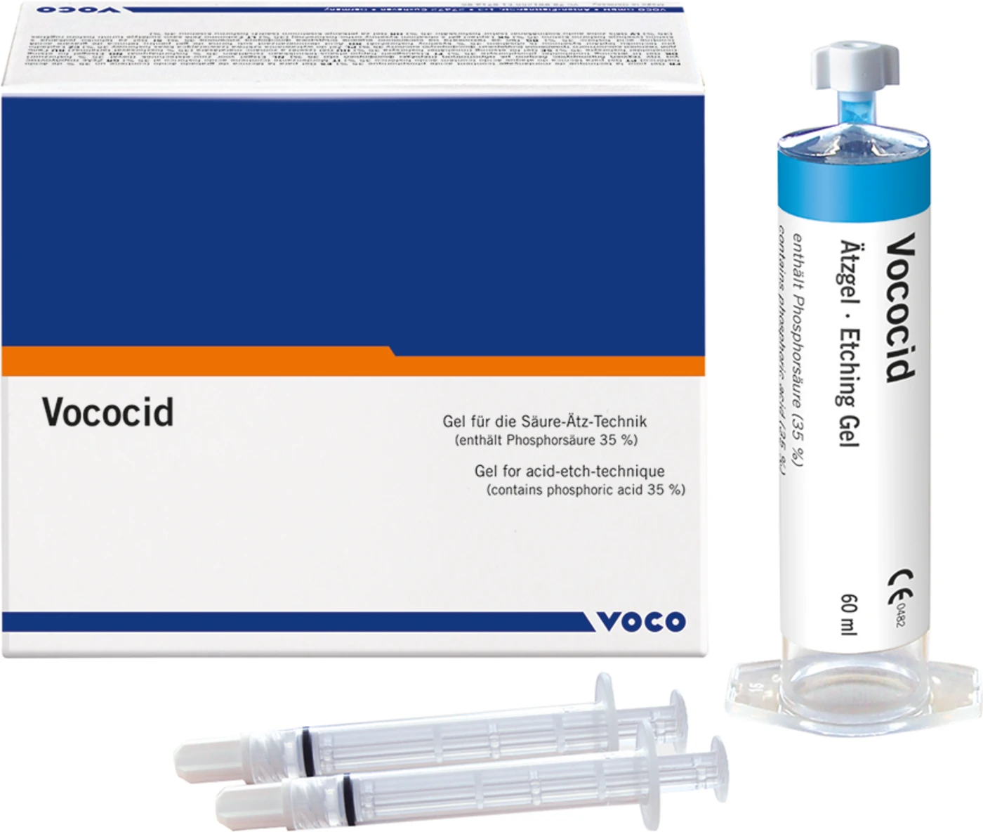 Vococid Packung 60 ml Jumbospritze, 2 x 2 ml  Leerspritze