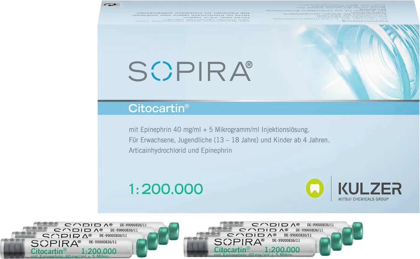 SOPIRA® Citocartin® 1:200.000 Packung 50 x 1,7 ml Zylinderampulle