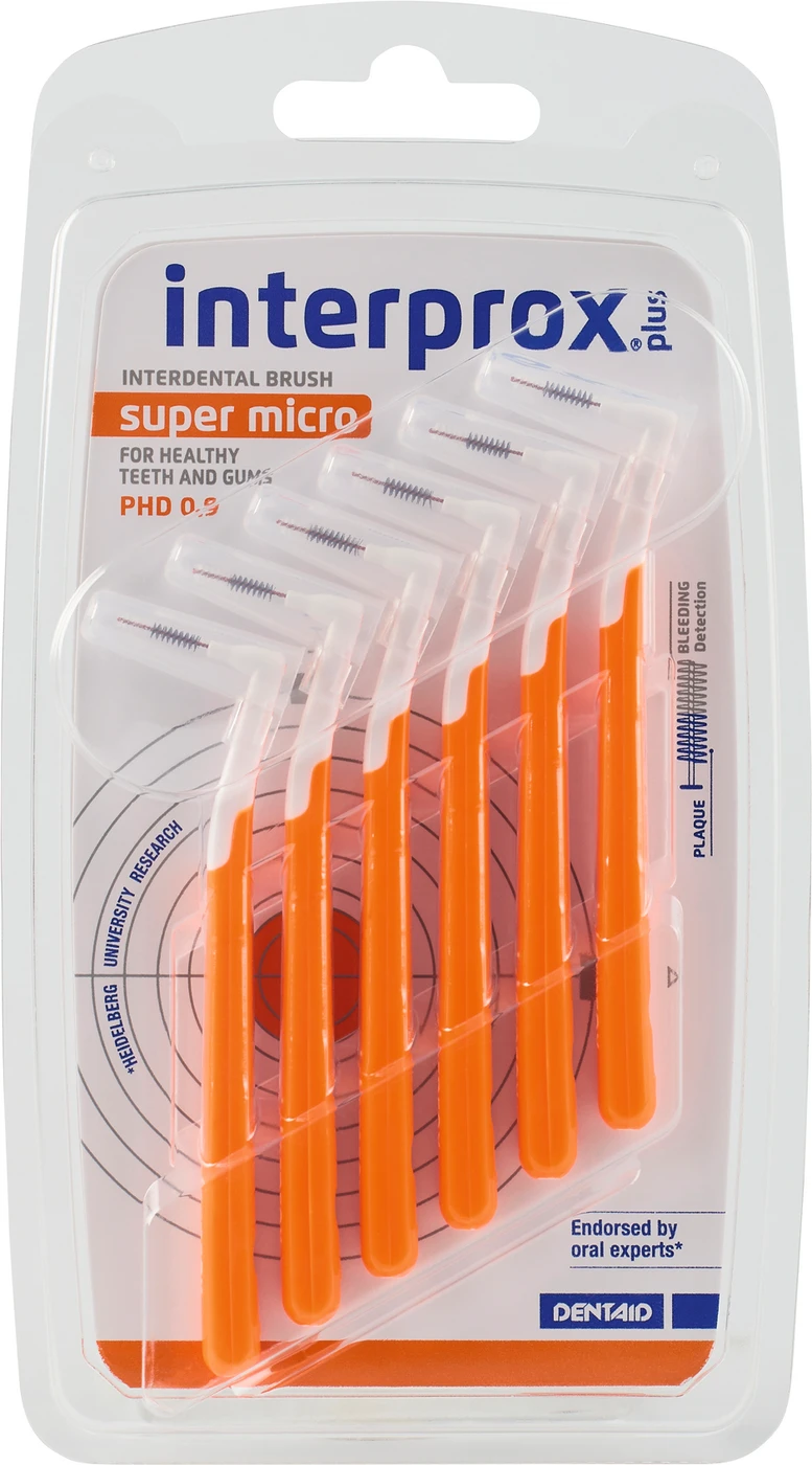 interprox® plus Packung 6 Stück orange, Ø 0,9 mm, super micro