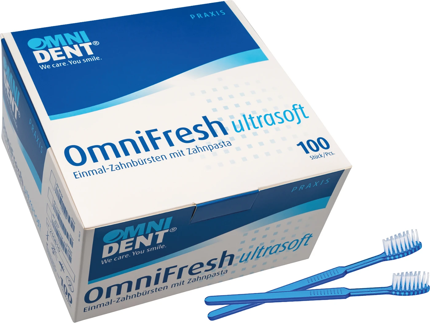 OmniFresh Ultrasoft Karton 100 Stück blau