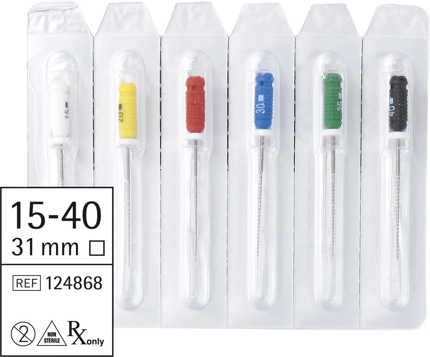 smart K-Feilen Sortiment 6 Stück 31 mm ISO 015-040