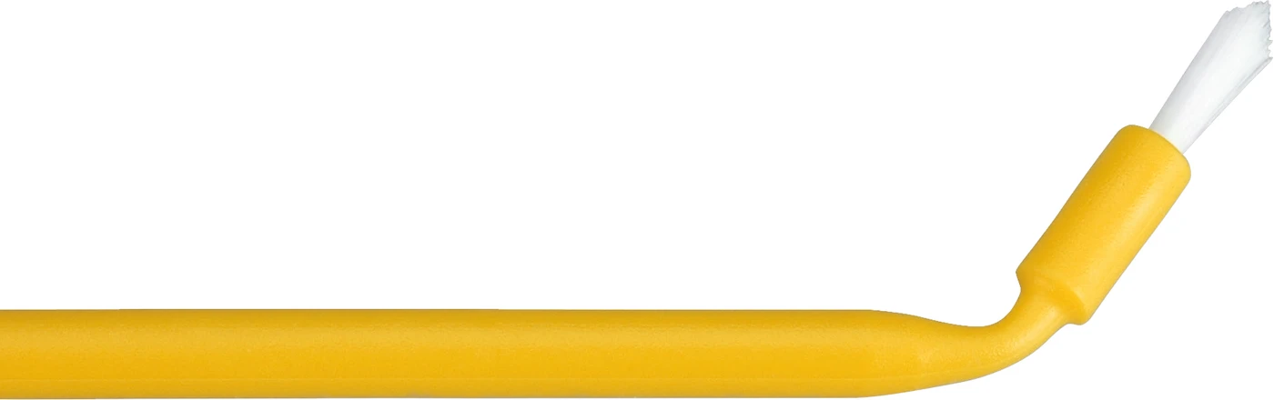 MIRABRUSH® Packung 100 Stück gelb, 11 cm, spitz