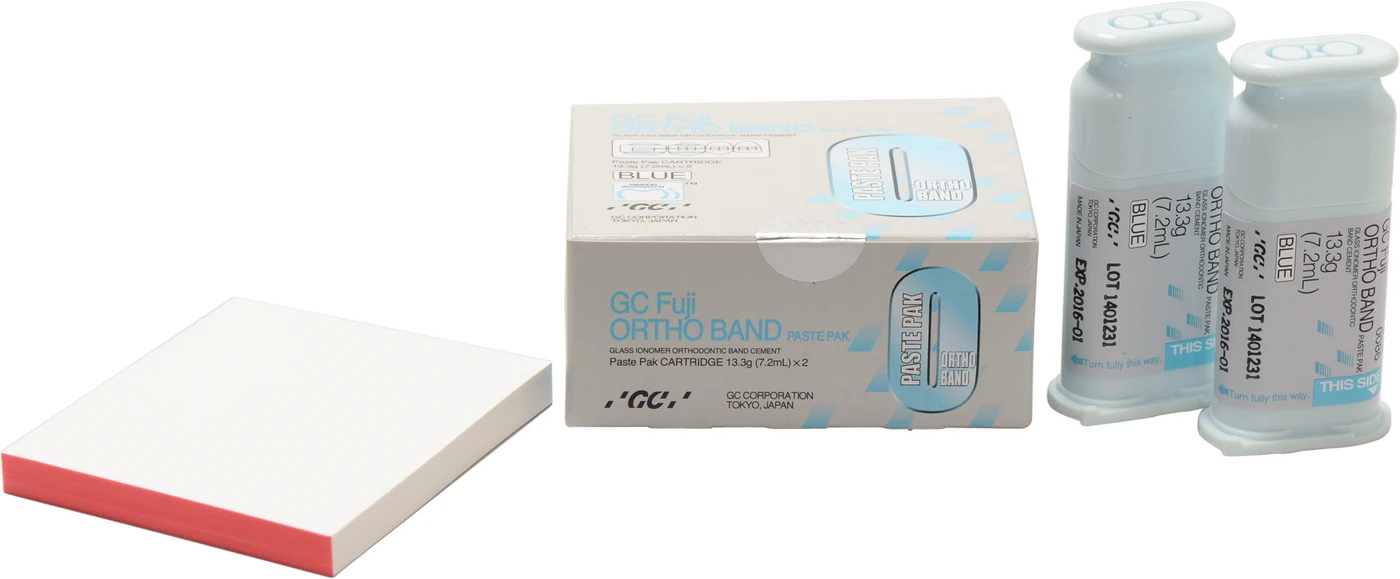 GC Fuji ORTHO BAND Paste Pak Packung 2 x 13,3 g Kartusche, 1 Mischblock Nr. 22