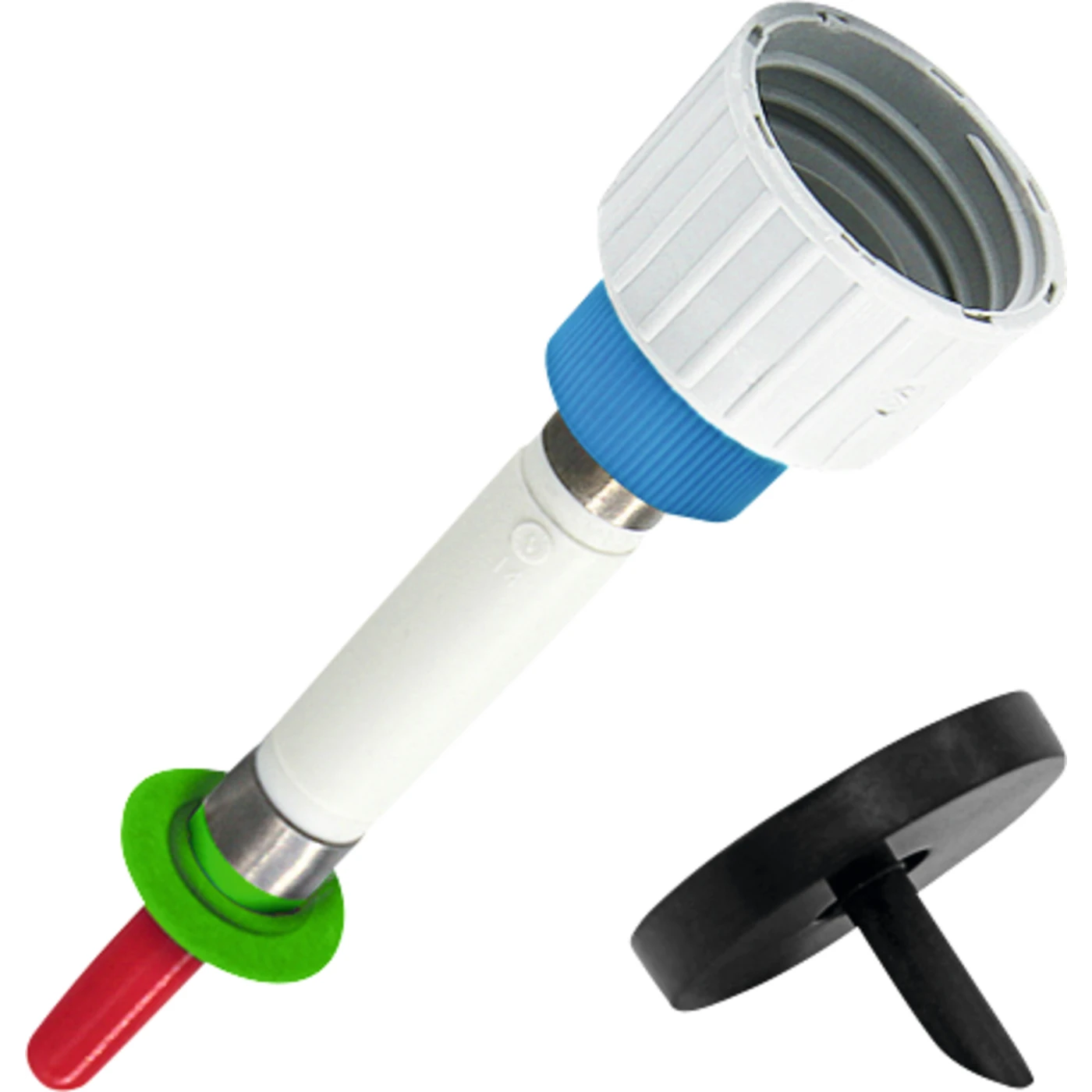 PAK Stück Standard L6-DG mit Klemmscheibe inkl. keimarmer Flaschenbelüftung, weiß