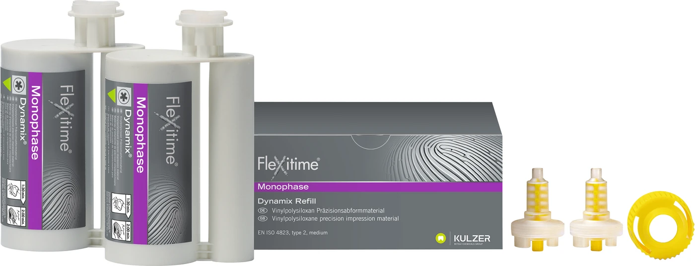 Flexitime® Dynamix Packung 2 x 380 ml Doppelkartusche Monophase, Zubehör