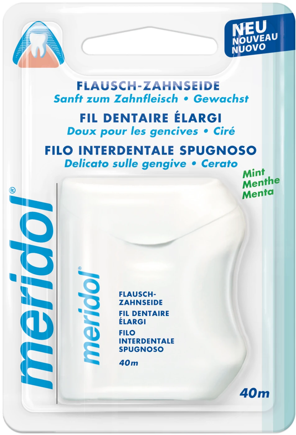 meridol® Flausch-Zahnseide Spenderbox 40 m