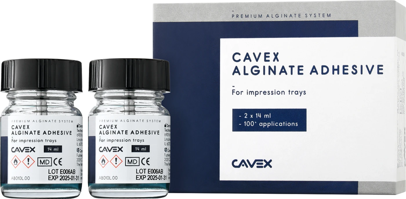 Cavex alginate adhesive Packung 2 x 14 ml