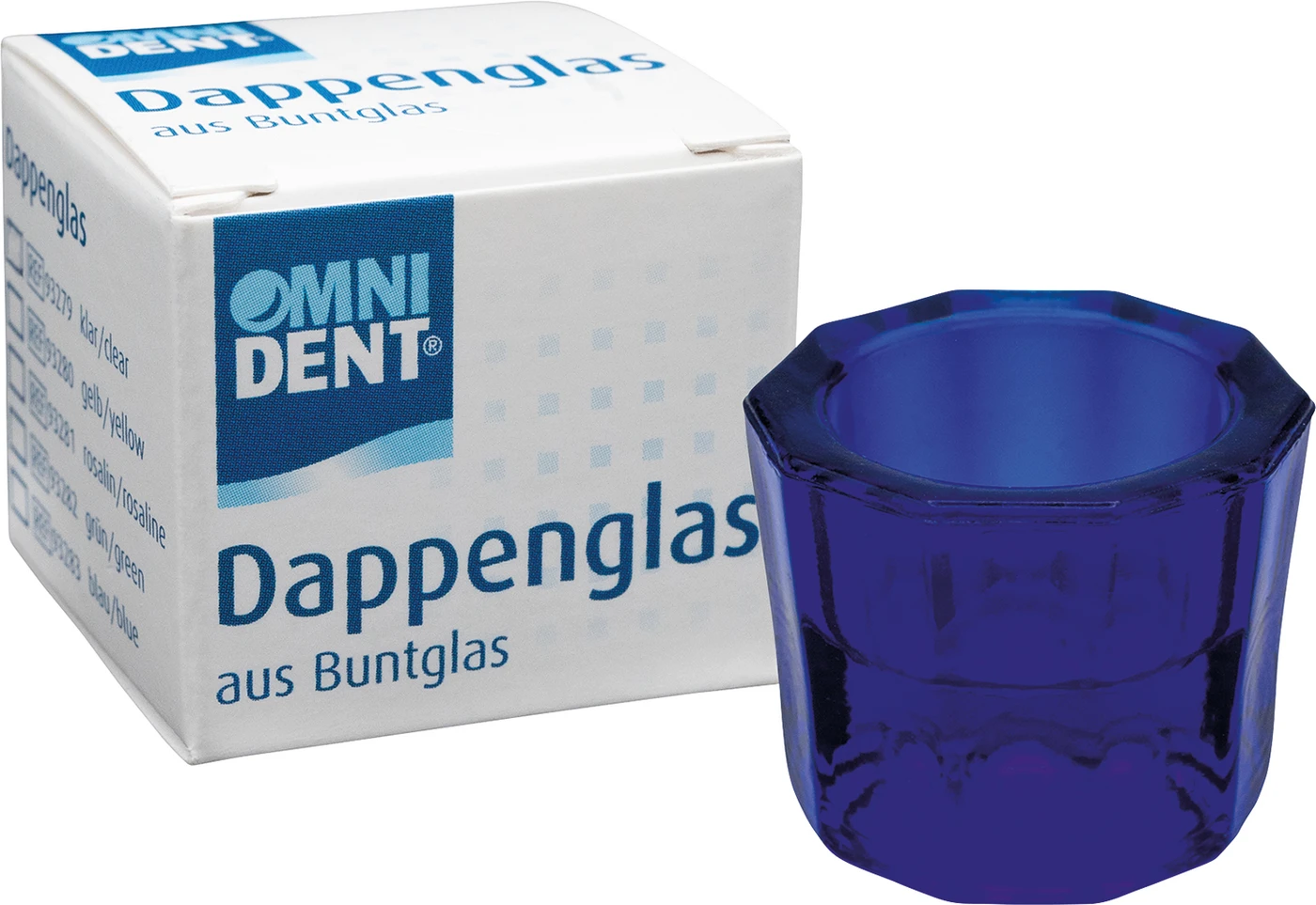 Omni Dappengläser Stück blau