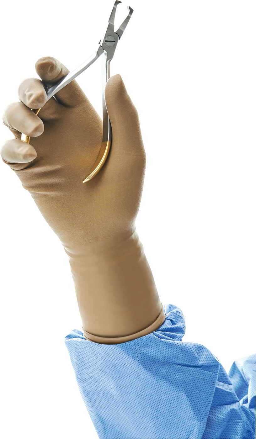 ENCORE® Latex Ortho Packung 50 Paar puderfrei, braun, Größe 6