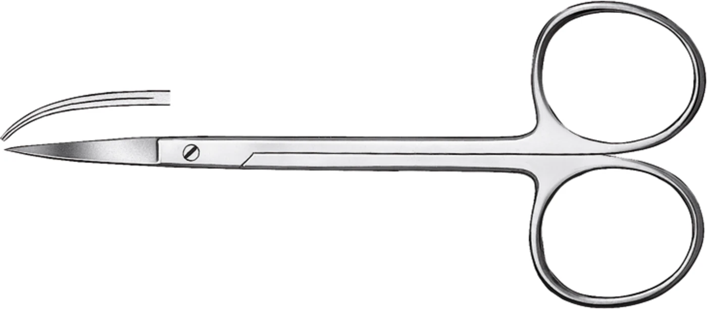 Zahnfleischscheren Stück 802/12, 120 mm, gebogen