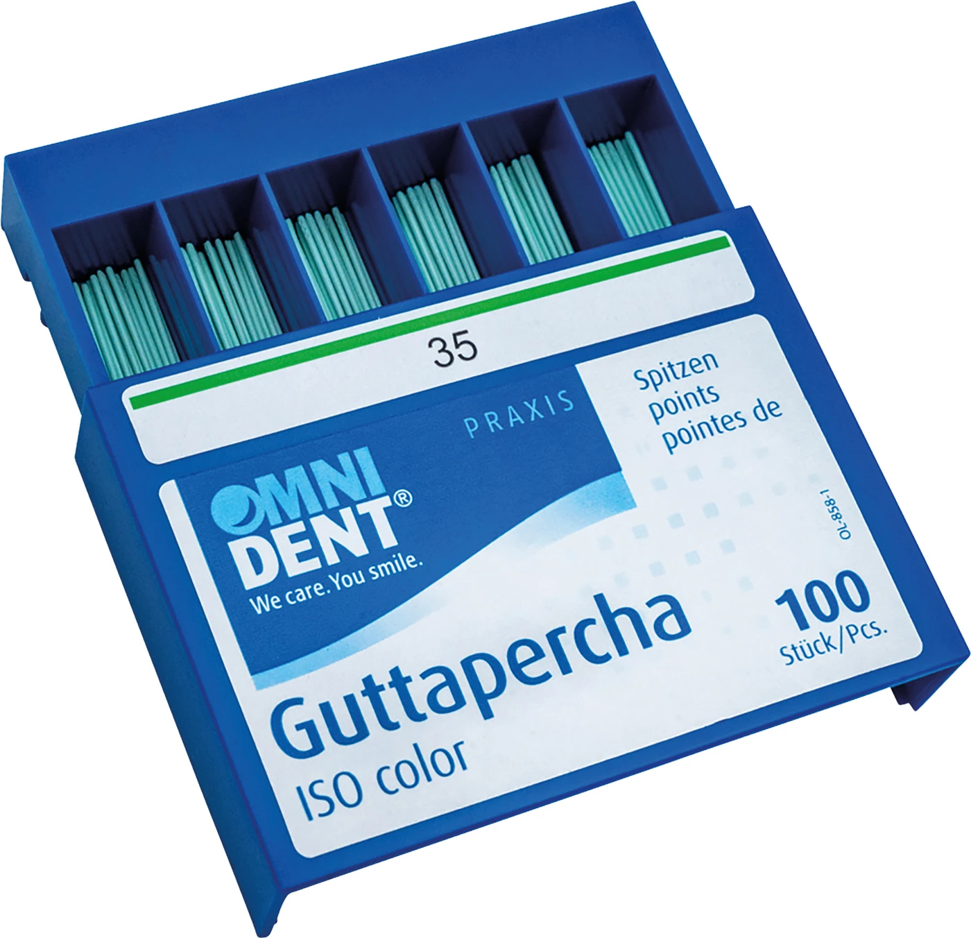 Guttaperchaspitzen Packung 100 Stück ISO 035