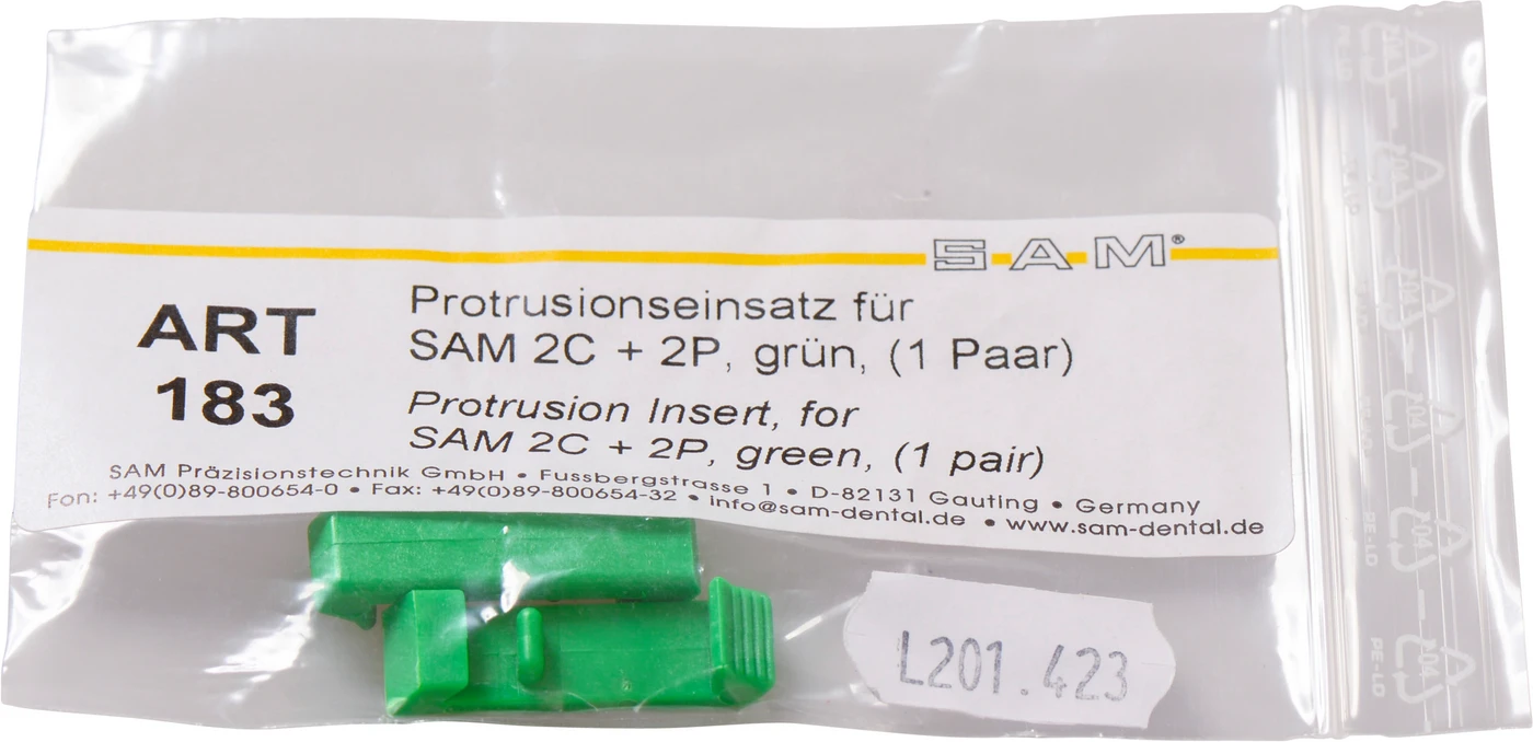 Protrusionseinsätze Paar Protrusionseinsätze grün für SAM 2C + 2P