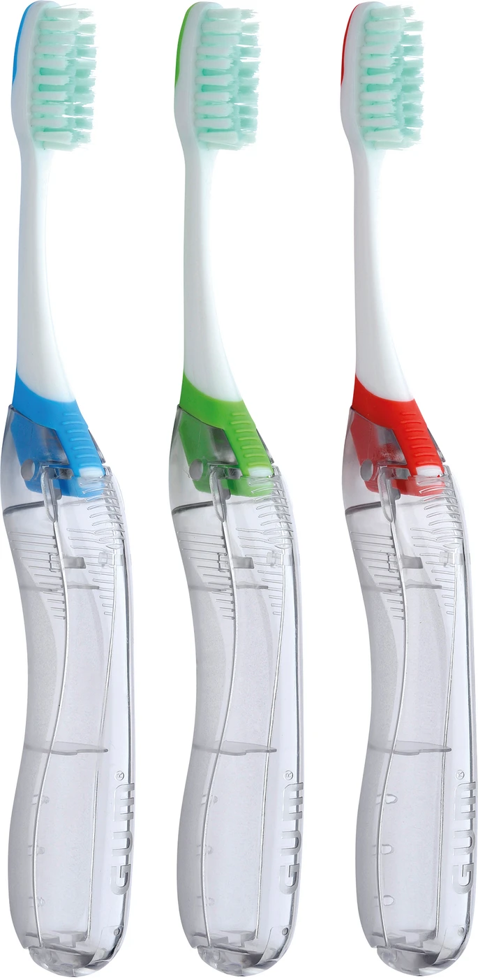 GUM® ORTHO Reisezahnbürste Stück Reisezahnbürste weich, V-Schnitt
