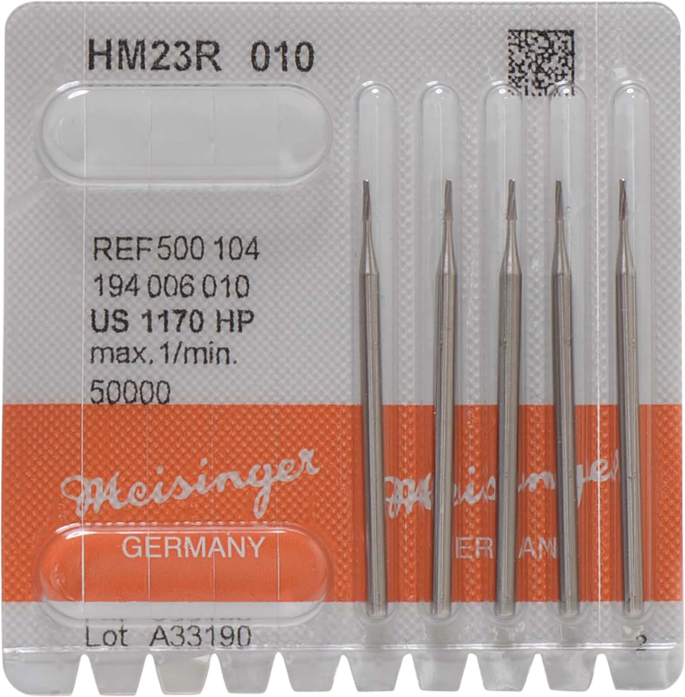 HM-Bohrer 23R Packung 5 Stück HP, Figur 194 rund, 4,1 mm, ISO 010