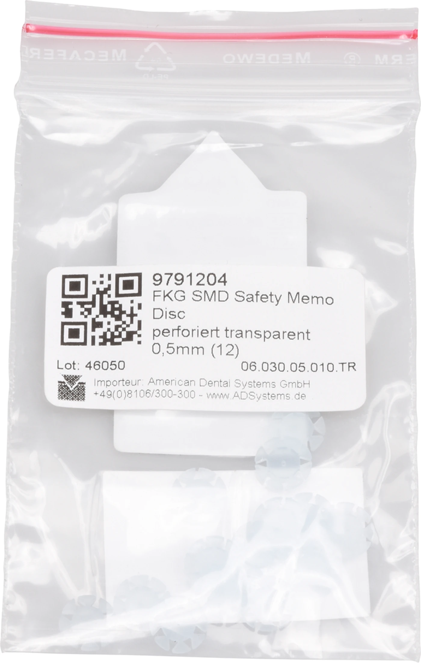 SMD Memo Packung 12 Stück transparent, 0,5 mm SMD Memo Packung 12 Stück transparent, 0,5 mm