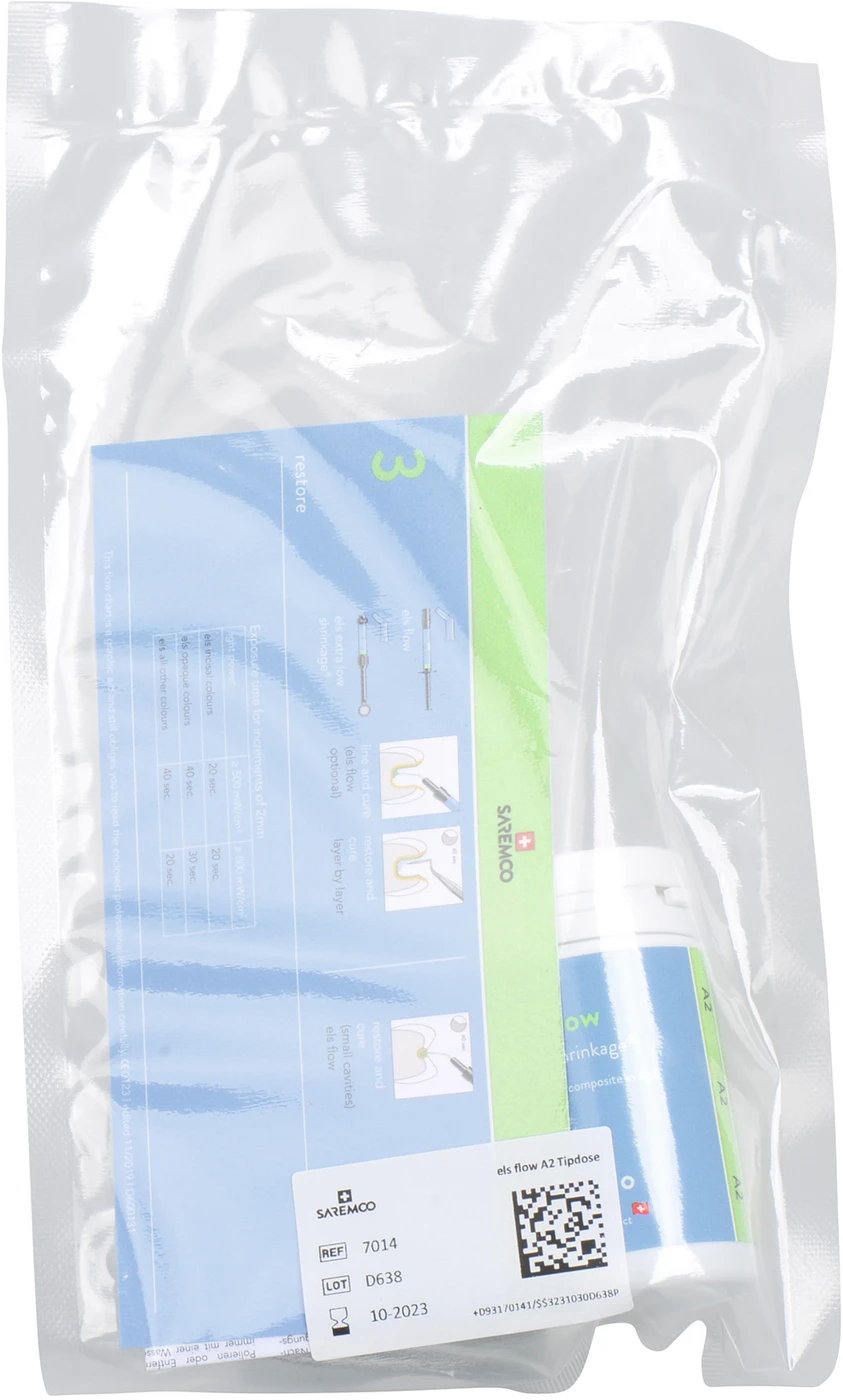 els extra low shrinkage® FLOW Packung 16 x 0,3 g Tip A2