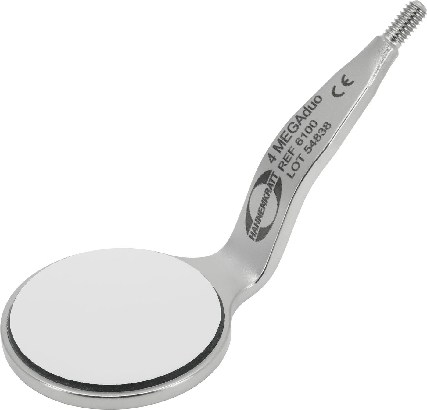 MEGAduo Mundspiegel Packung 6 Stück MEGAduo FS Rhodium doppelseitig Nr. 4 plan Ø 22 mm