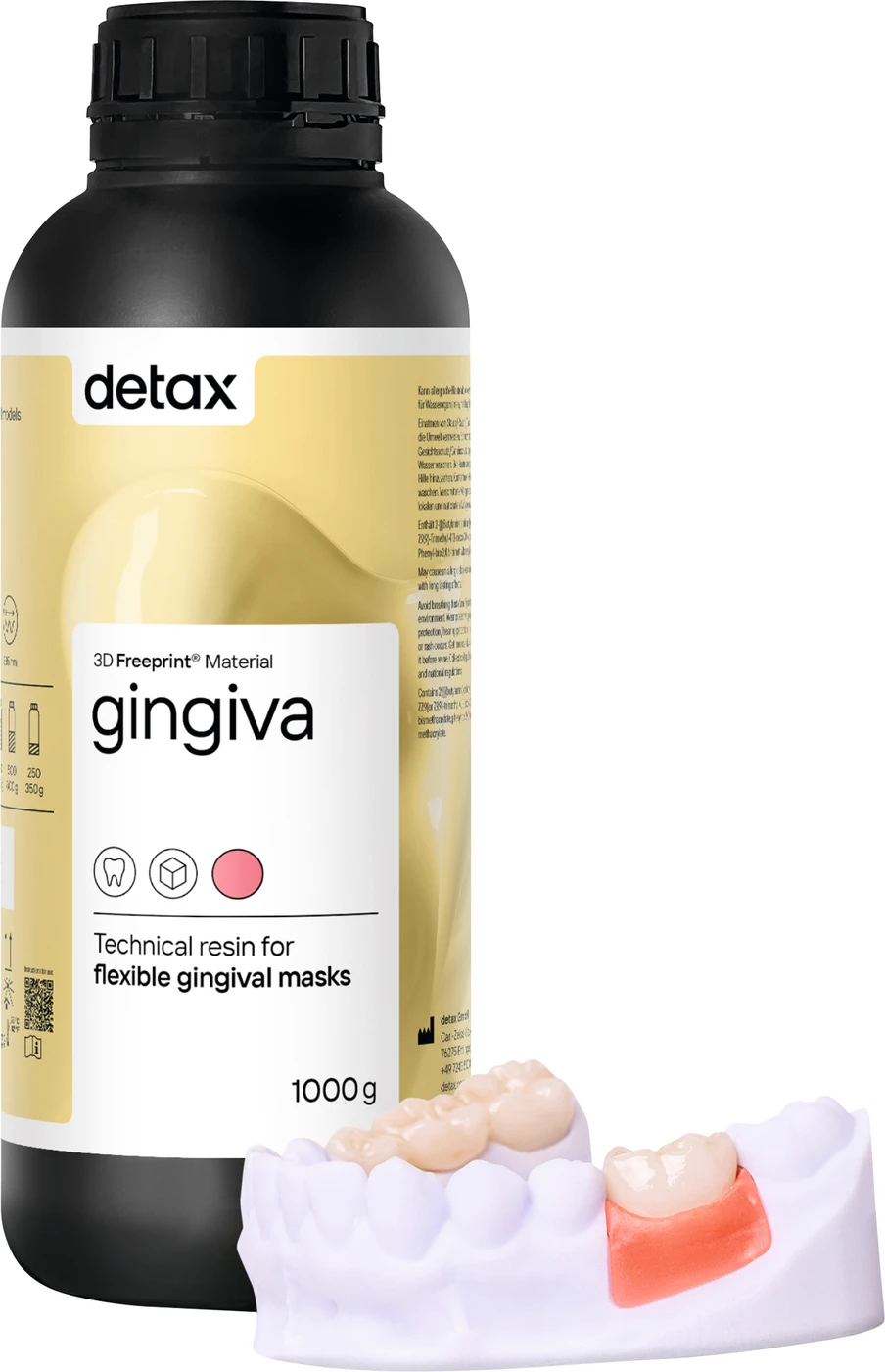 FREEPRINT® gingiva Flasche 1 kg Kunststoff 385 nm, gingiva FREEPRINT® gingiva Flasche 1 kg Kunststoff 385 nm, gingiva