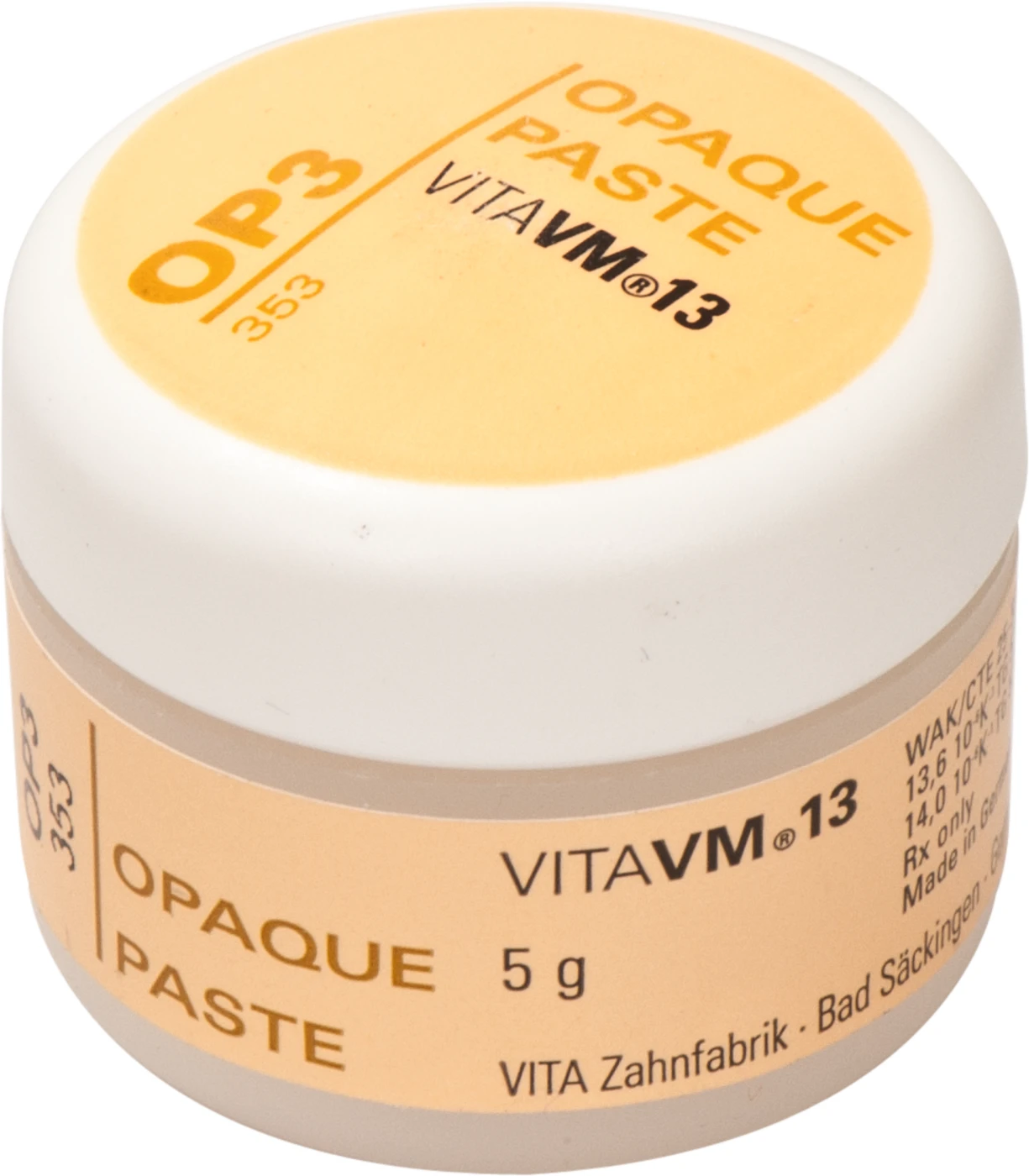 VITA VM® 13 3D-MASTER® Dose 5 g Paste opaque OP3 VITA VM® 13 3D-MASTER® Dose 5 g Paste opaque OP3
