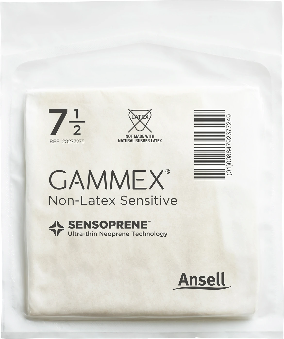 Gammex® Non-Latex Sensitive Packung 50 Paar puderfrei, natur, Größe 6,5