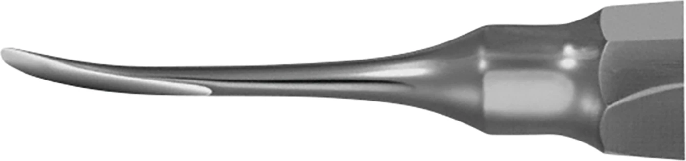 Wurzelheber Stück DL372R, 150 mm, 3 mm, gebogen