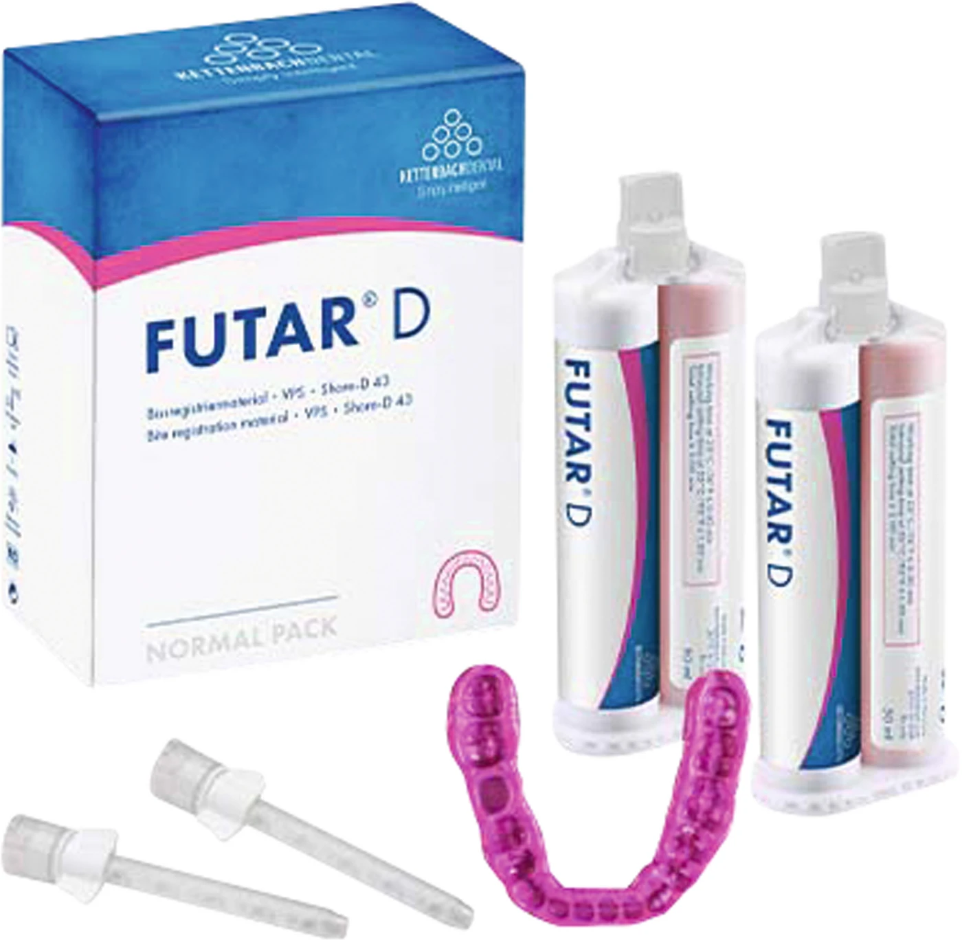 Futar® D Packung 2 x 50 ml Doppelkartusche, 6 Mischkanülen