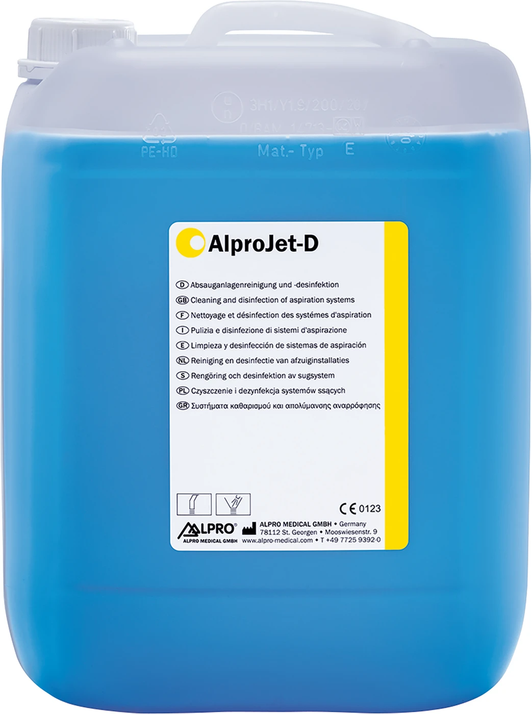 AlproJet-D Kanister 10 Liter ohne Auslaufhahn