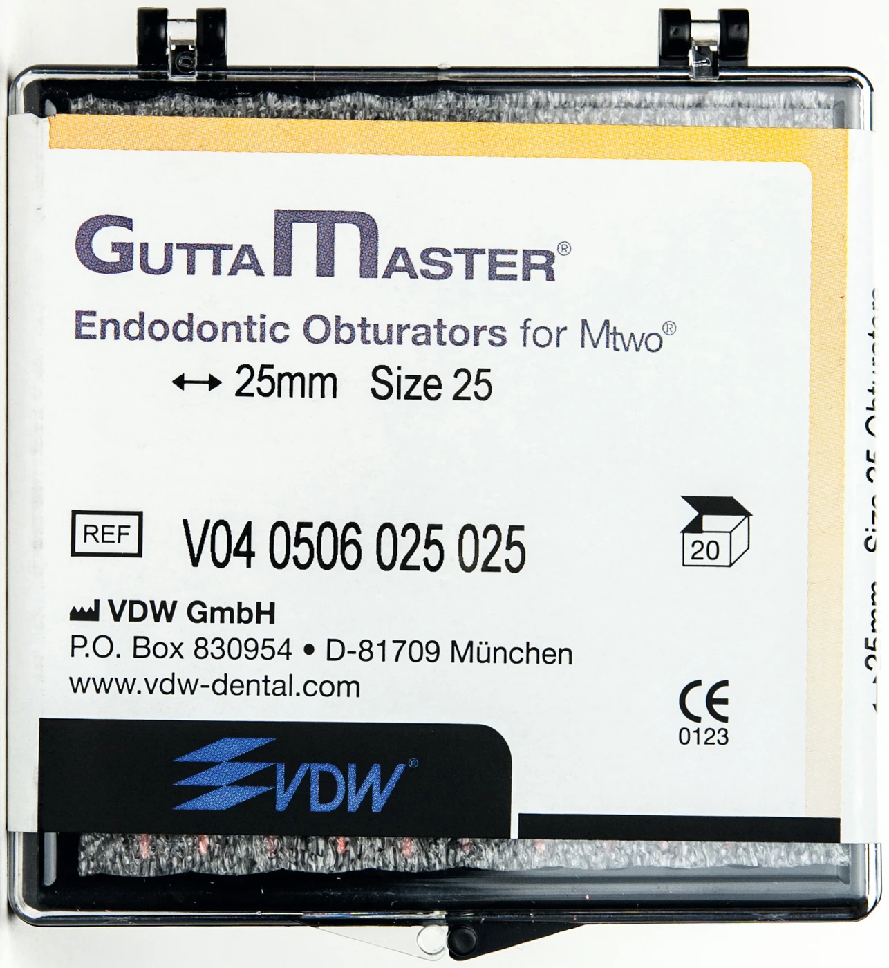 GuttaMaster® Obturatoren Packung 20 Stück ISO 025